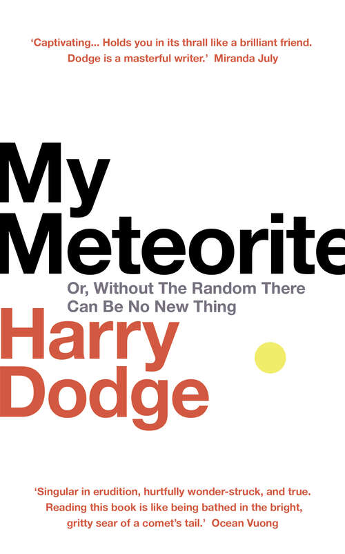 Book cover of My Meteorite: Or, Without The Random There Can Be No New Thing