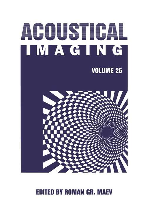 Book cover of Acoustical Imaging: Volume 26 (2002) (Acoustical Imaging #26)