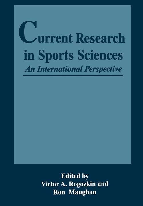 Book cover of Current Research in Sports Sciences (1996)