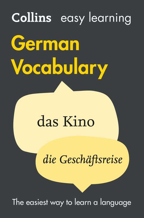 Book cover of Easy Learning German Vocabulary (ePub edition)