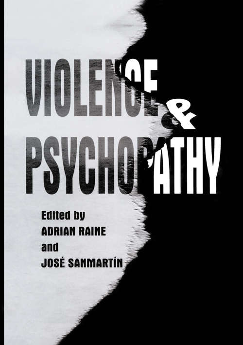Book cover of Violence and Psychopathy (2001)