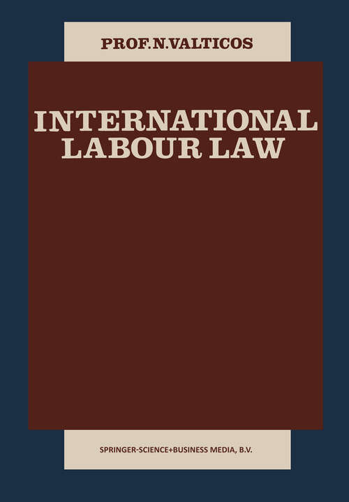 Book cover of International Labour Law (1979)