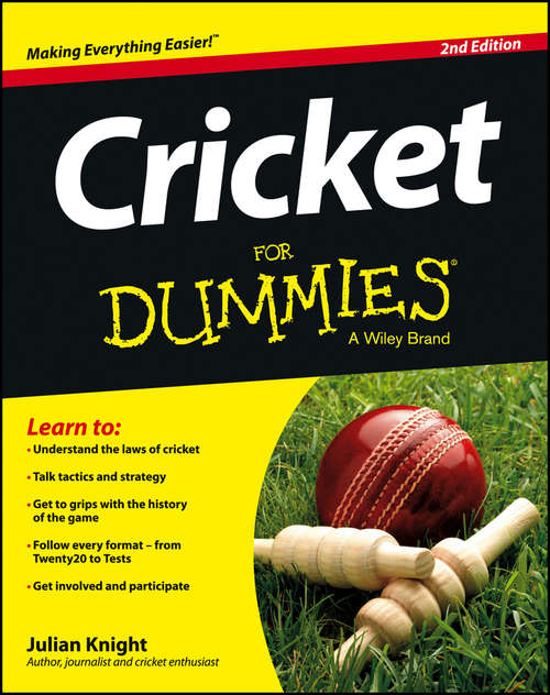 Book cover of Cricket For Dummies (2)