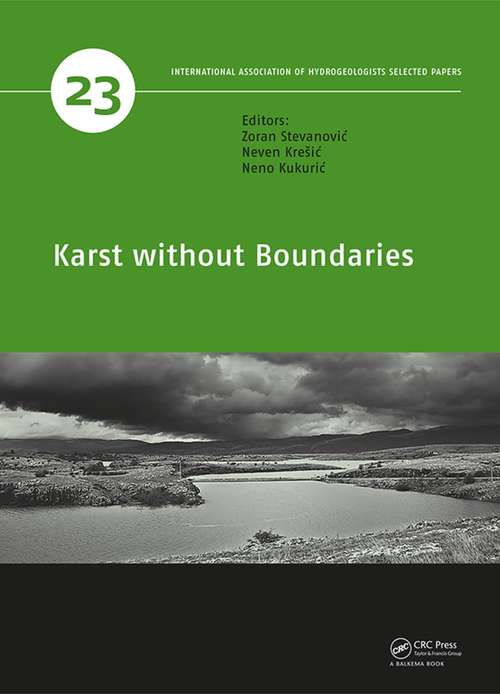 Book cover of Karst without Boundaries (Iah - Selected Papers On Hydrogeology Ser.)