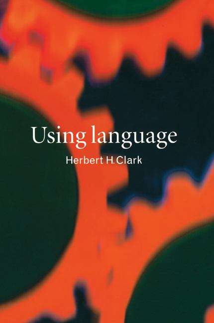 Book cover of Using Language (PDF)