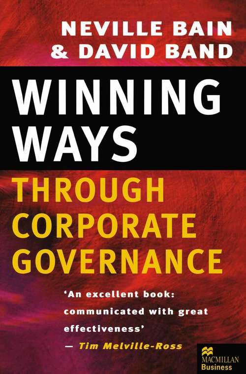 Book cover of Winning Ways through Corporate Governance (1st ed. 1996)