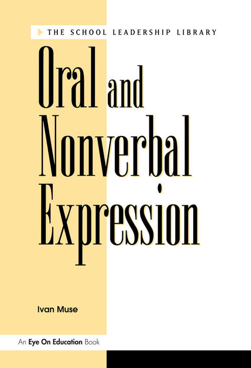 Book cover of Oral and Nonverbal Expression