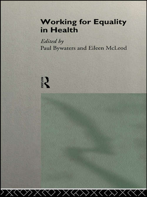 Book cover of Working for Equality in Health