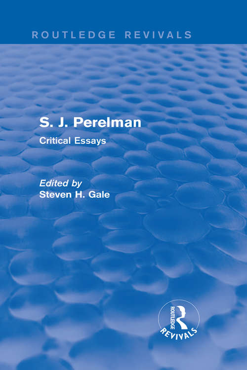 Book cover of S. J. Perelman: Critical Essays (Routledge Revivals)