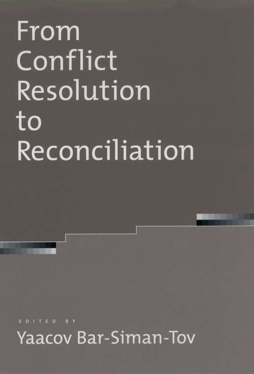 Book cover of From Conflict Resolution to Reconciliation