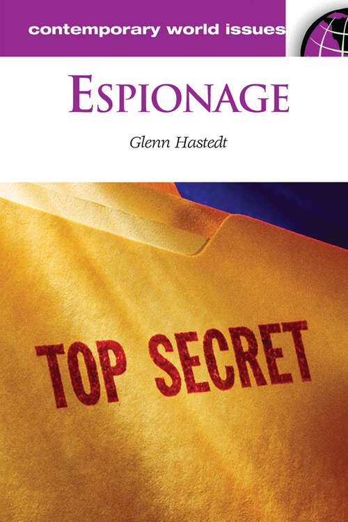 Book cover of Espionage: A Reference Handbook (Contemporary World Issues)