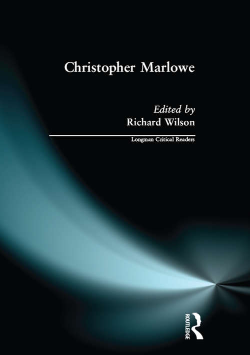 Book cover of Christopher Marlowe (Longman Critical Readers)