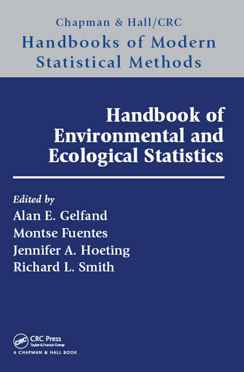 Book cover of Handbook of Environmental and Ecological Statistics (ISSN)