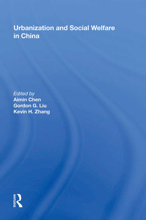 Book cover of Urbanization and Social Welfare in China