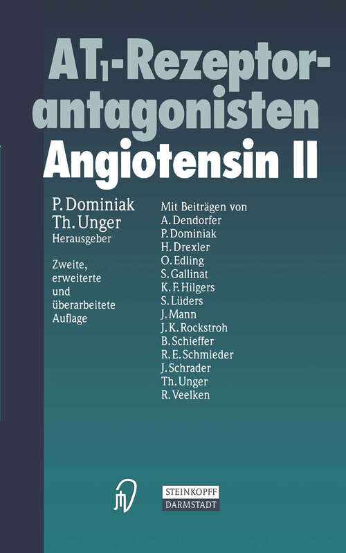 Book cover of AT1-Rezeptorantagonisten: Angiotensin II (2. Aufl. 1999)