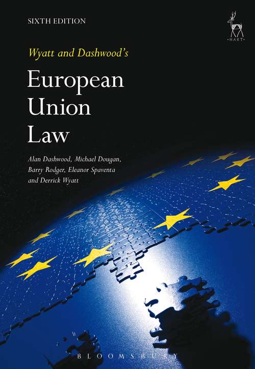 Book cover of Wyatt And Dashwood's European Union Law
