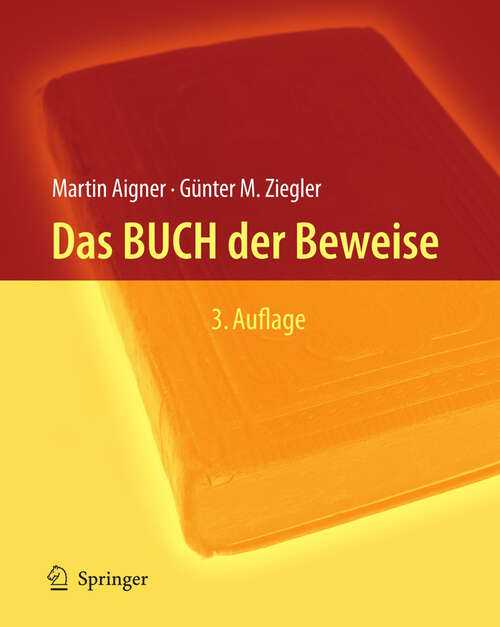 Book cover of Das BUCH der Beweise (3. Aufl. 2010)