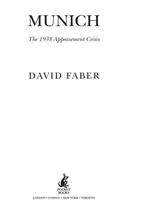 Book cover of Munich: The 1938 Appeasement Crisis