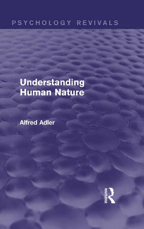 Book cover of Understanding Human Nature (PDF)