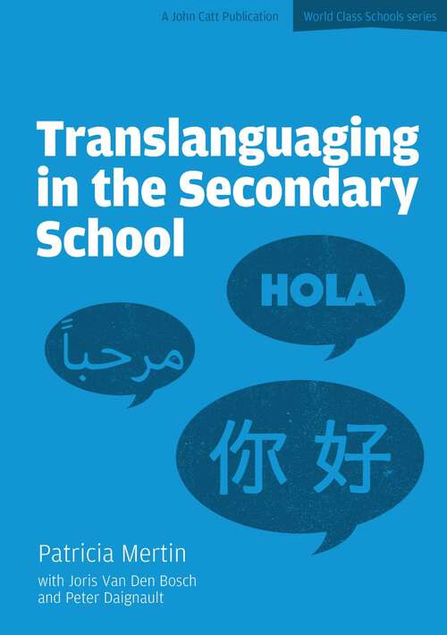 Book cover of Translanguaging in the Secondary School