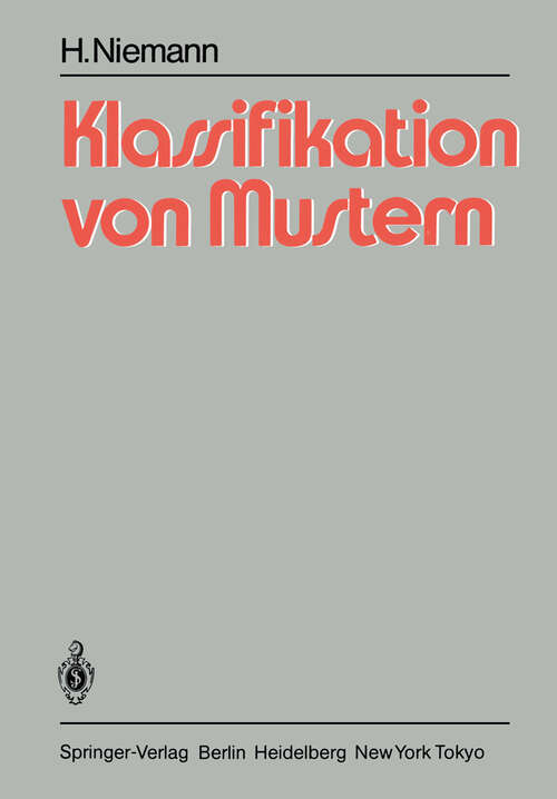 Book cover of Klassifikation von Mustern (1983)