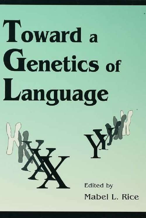 Book cover of Toward A Genetics of Language