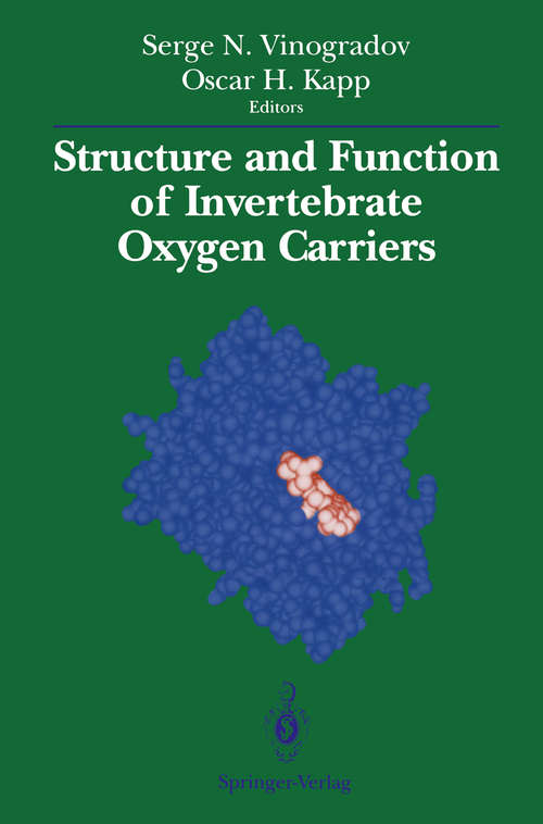 Book cover of Structure and Function of Invertebrate Oxygen Carriers (1991)