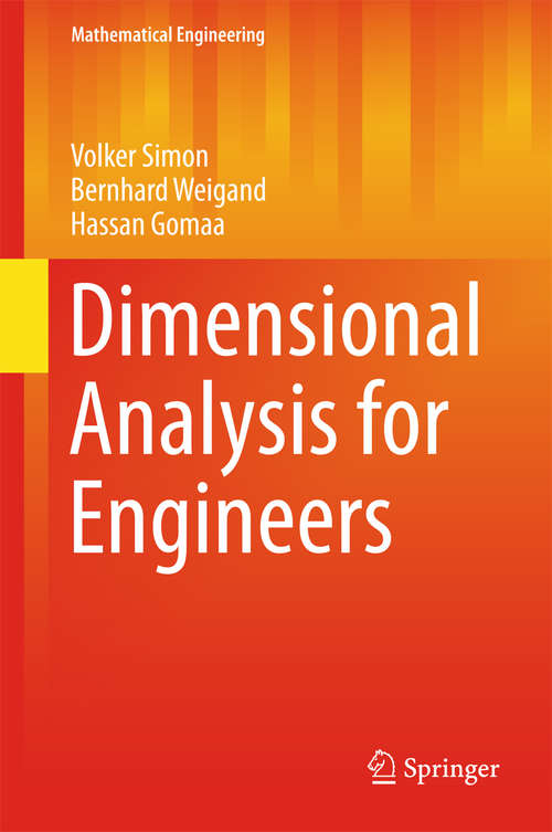 Book cover of Dimensional Analysis for Engineers (Mathematical Engineering)