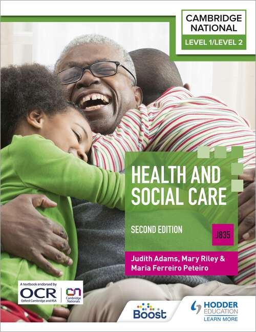 Book cover of Level 1/Level 2 Cambridge National in Health & Social Care (J835): Second Edition