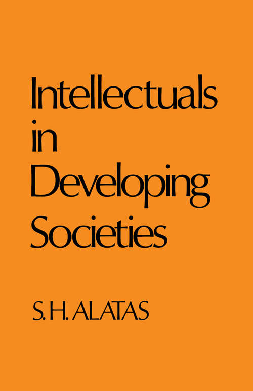 Book cover of Intellectuals in Developing Societies