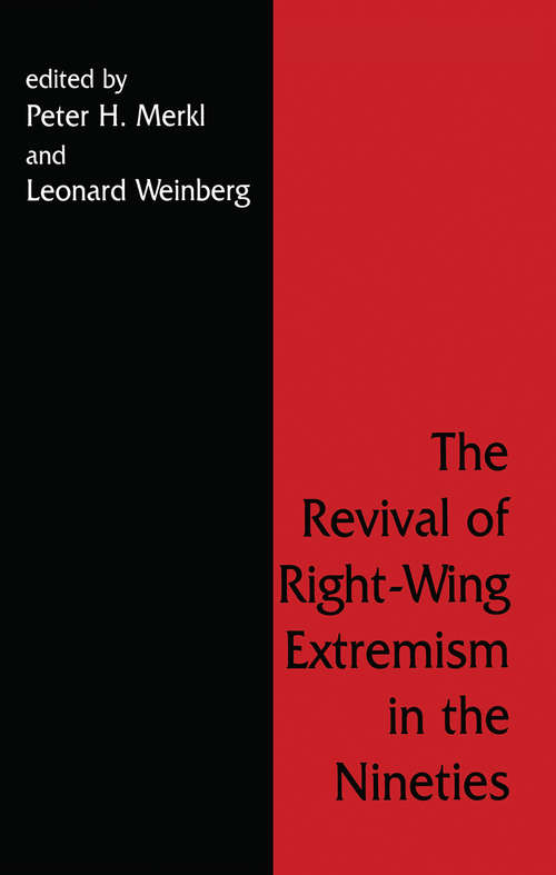 Book cover of The Revival of Right Wing Extremism in the Nineties