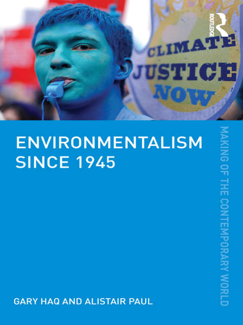 Book cover of Environmentalism since 1945