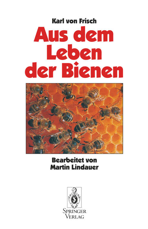 Book cover of Aus Dem Leben der Bienen (10. Aufl. 1993)