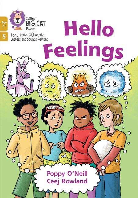 Book cover of Big Cat Phonics for Little Wandle Letters and Sounds Revised – Age 7+ — HELLO FEELINGS: Phase 5 Set 3 (PDF) (Big Cat)
