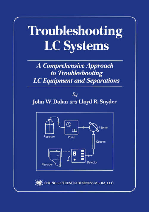 Book cover of Troubleshooting LC Systems: A Comprehensive Approach to Troubleshooting LC Equipment and Separations (1989)