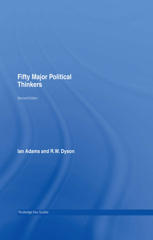 Book cover of Fifty Major Political Thinkers
