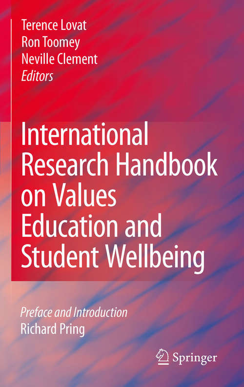 Book cover of International Research Handbook on Values Education and Student Wellbeing (2010)