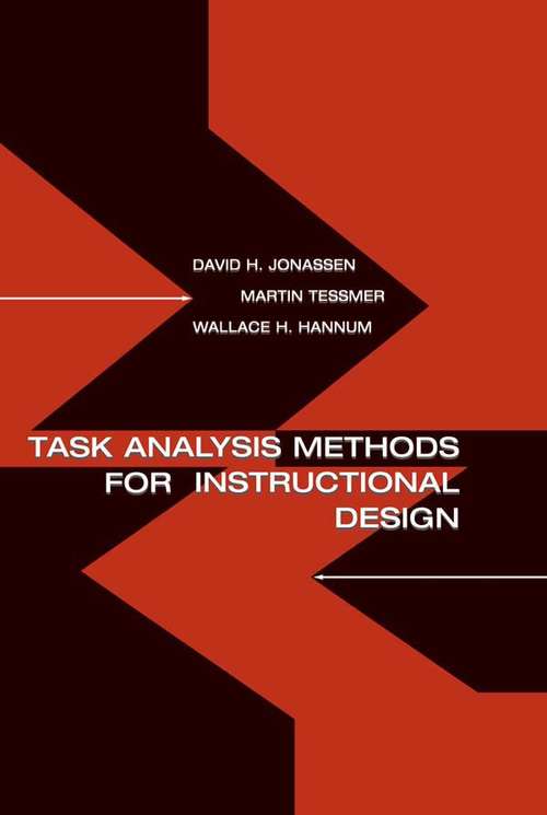 Book cover of Task Analysis Methods for Instructional Design