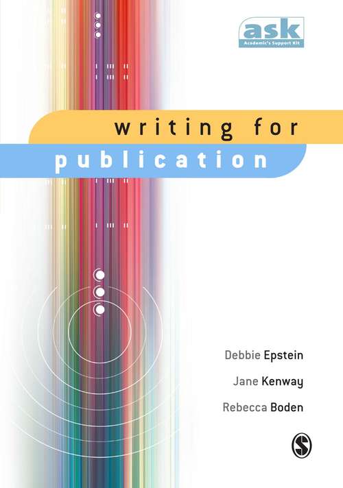 Book cover of Writing for Publication (PDF)