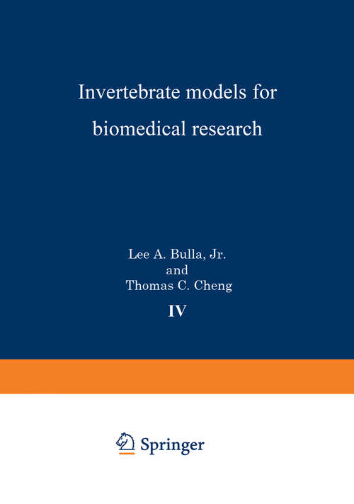Book cover of Invertebrate Models for Biomedical Research (1978) (Comparative Pathobiology #4)