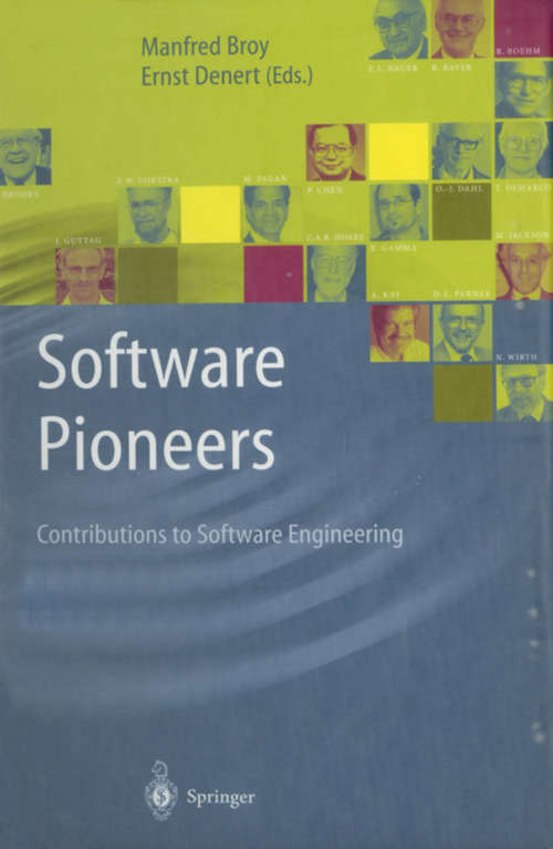 Book cover of Software Pioneers: Contributions to Software Engineering (2002)