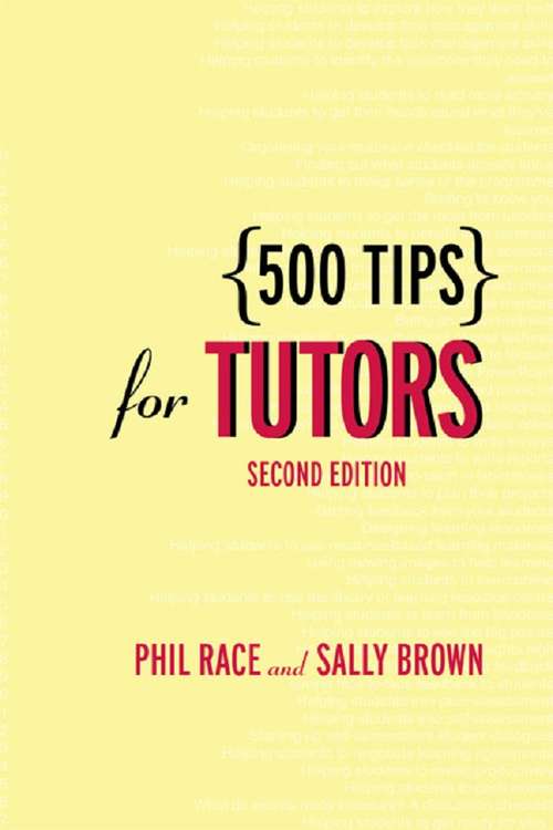Book cover of 500 Tips for Tutors (2)