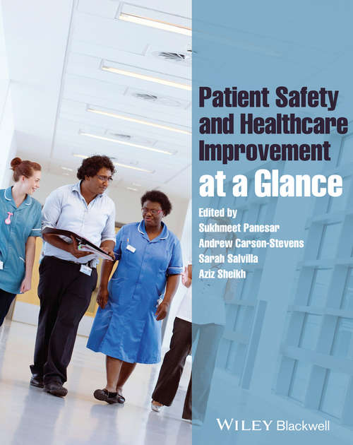 Book cover of Patient Safety and Healthcare Improvement at a Glance (At a Glance)