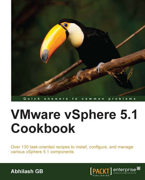 Book cover of VMware vSphere 5.1 Cookbook