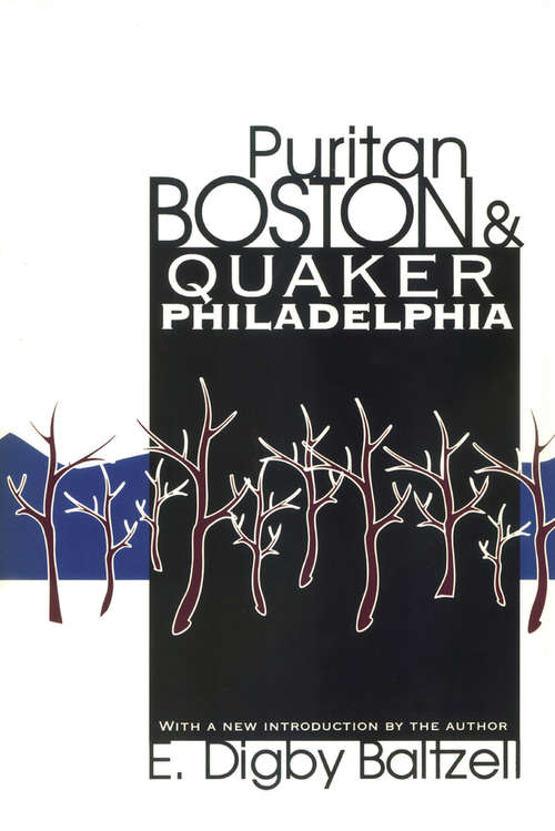 Book cover of Puritan Boston and Quaker Philadelphia (2)