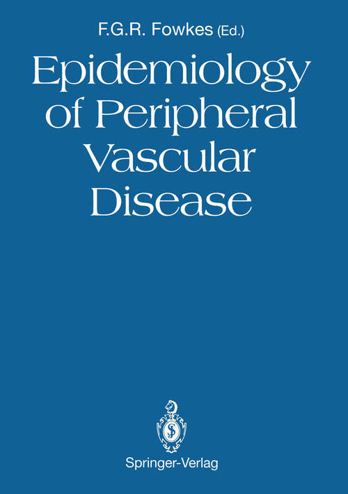 Book cover of Epidemiology of Peripheral Vascular Disease (1991)
