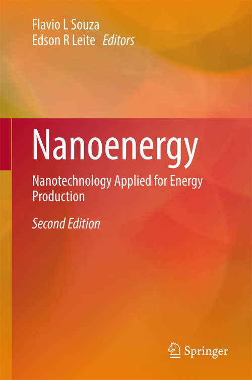 Book cover of Nanoenergy: Nanotechnology Applied for Energy Production