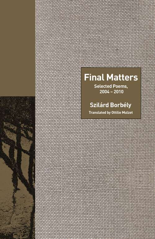 Book cover of Final Matters: Selected Poems, 2004-2010 (Lockert Library of Poetry in Translation #130)