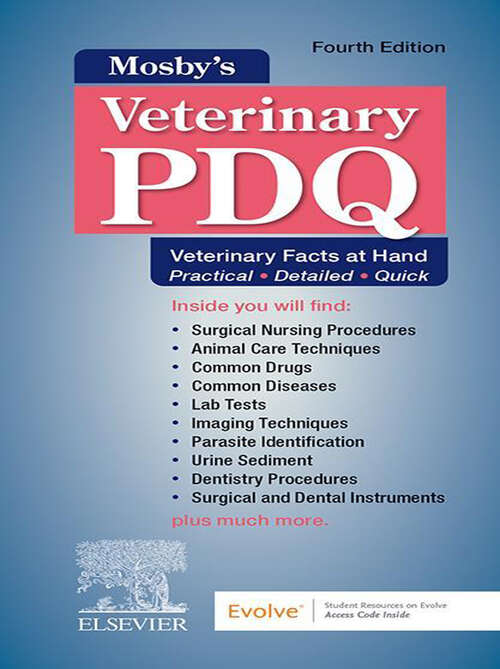 Book cover of Mosby's Veterinary PDQ - E-Book: Mosby's Veterinary PDQ - E-Book