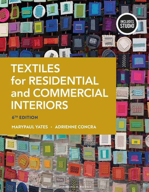 Book cover of Textiles for Residential and Commercial Interiors: - with STUDIO (5)